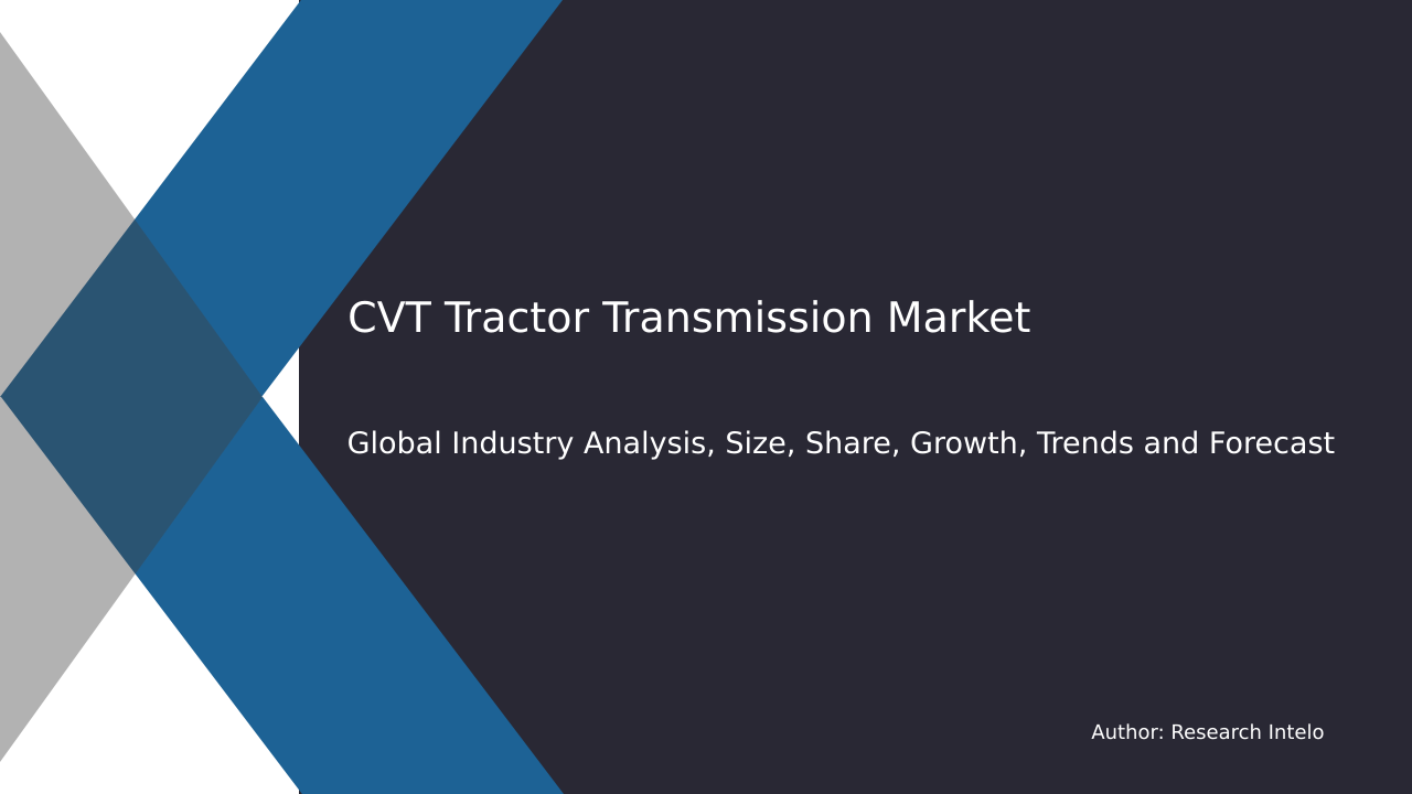 CVT Tractor Transmission Market Research Report 2033