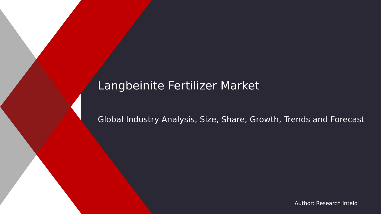 Langbeinite Fertilizer Market Research Report 2033