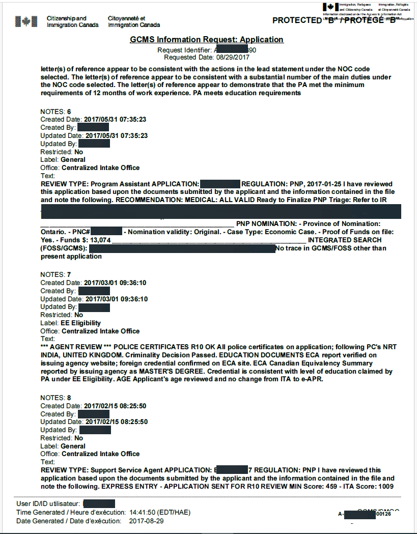 GCMS Notes Canada | Apply for GCMS Notes Online